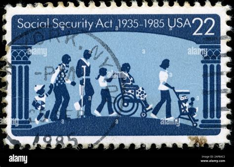 Social Security Act 1935-1985 Stock Photo - Alamy