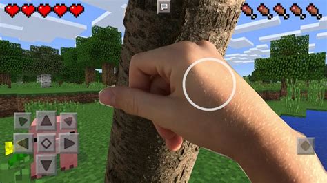 Minecraft Pocket Edition In Real Life. - YouTube