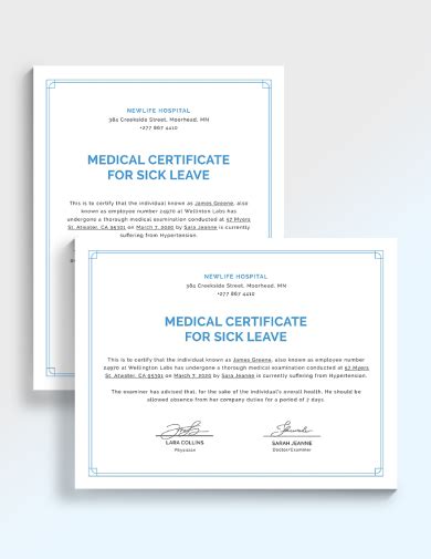 Medical Leave Certificate - 15+ Examples, Format, Illustrator, Design, Word, Pages, Photoshop ...