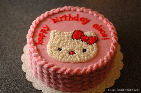 i heart baking!: pink hello kitty cake