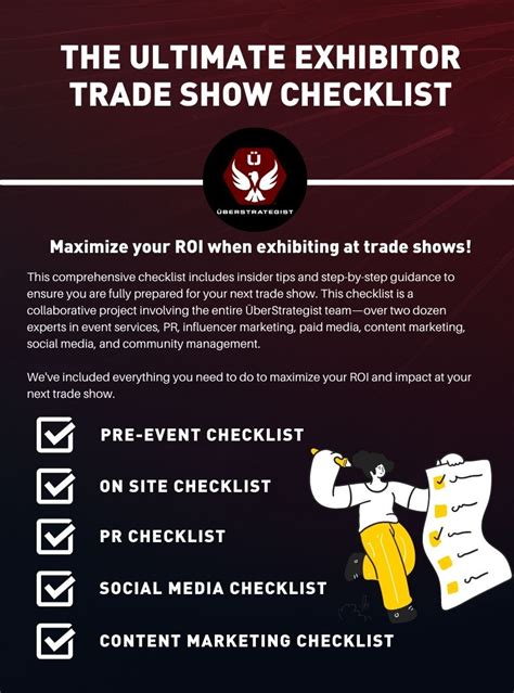 The Ultimate Exhibitor Trade Show Checklist - ÜberStrategist PR ...