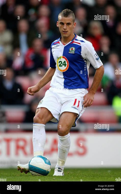 DAVID BENTLEY BLACKBURN ROVERS FC STADIUM OF LIGHT SUNDERLAND ENGLAND 29 September 2007 Stock ...