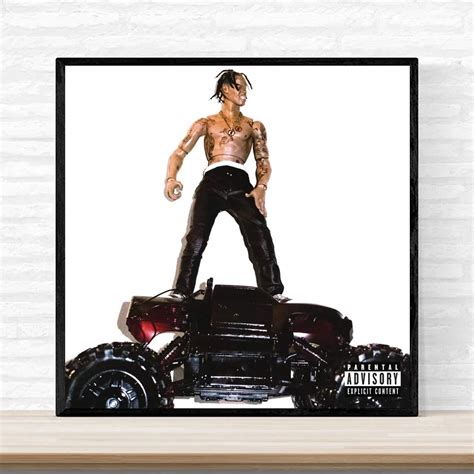 Travis Scott Rodeo Music Album Cover Poster Print on Canvas Wall Art ...