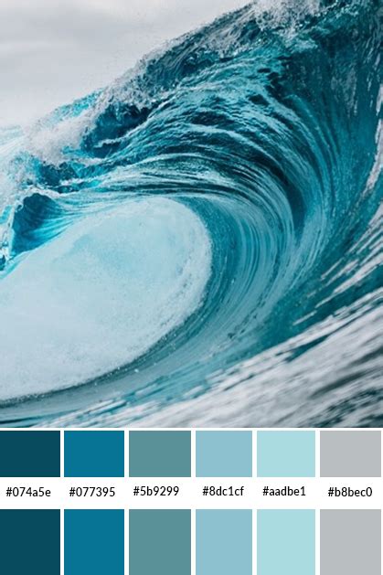 blue color palette ocean colors | Copper colour palette, Blue color schemes, Ocean color palette