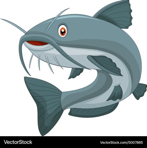 Cartoon catfish Royalty Free Vector Image - VectorStock