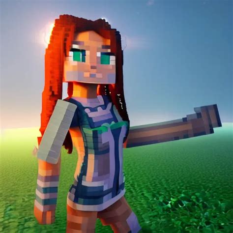 detailed voxel art minecraft skin as a very beautiful | Stable ...