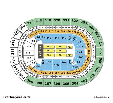 Keybank Center Detailed Seating Chart With Seat Numbers | Cabinets Matttroy