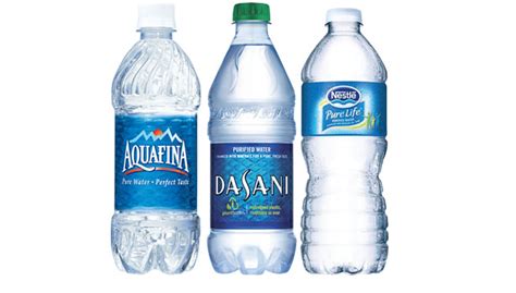 Bottled water brands