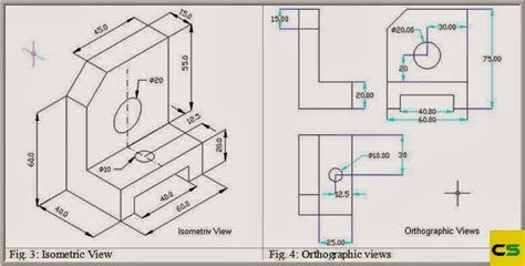 2D Drawing Isometric View and Orthographic View | CADDSKILLS