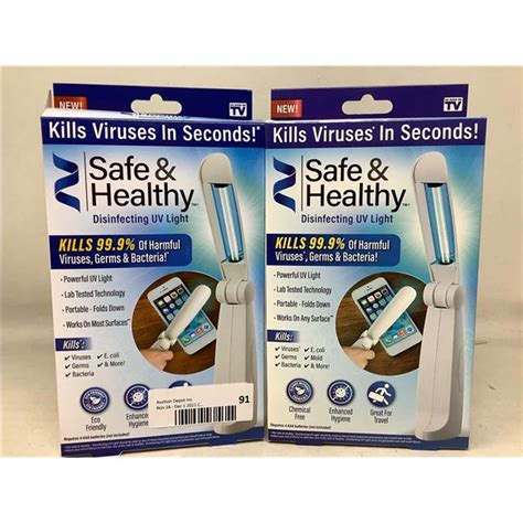 Safe & Healthy Disinfecting UV Light (2ct)