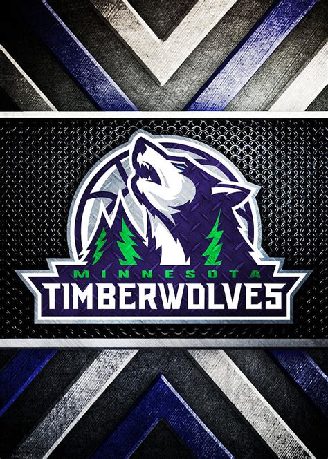 Minnesota Timberwolves Logo Art 2 Digital Art by William Ng - Fine Art ...