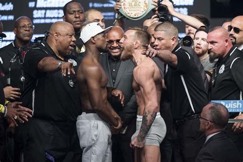 Floyd Mayweather vs. Conor McGregor Official Weights & Weigh-In Photos – ADCC NEWS