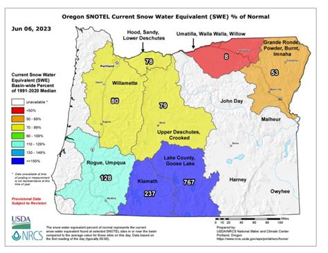 Oregon snowpack falls below average after hottest May on record | The Extinction Chronicles