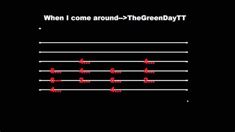 When I come around Guitar Tabs - YouTube