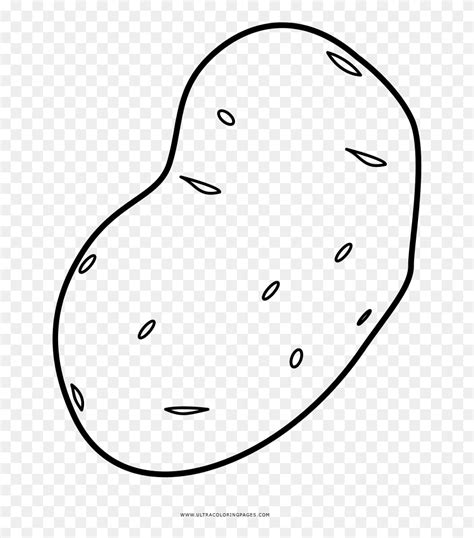 Potato Coloring Page - Potato Drawing Png Clipart (#5206924) - PinClipart