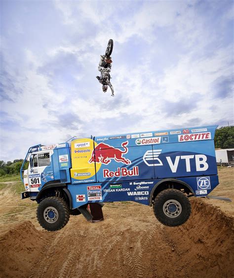 Red Bull Flip Over Kamaz truck - crazy stunts motorsports #redbull ...