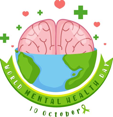 World Mental Health Day banner or logo isolated on white background 2007445 Vector Art at Vecteezy