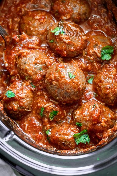 Slow Cooker Italian Sausage Meatballs Recipe – Slow Cooked Meatbals ...