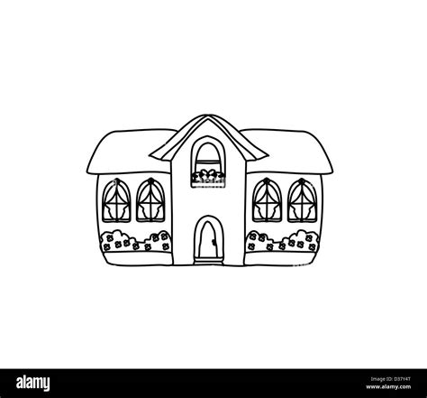 Sketch Doodle House Vector Illustration Stock Photo - Alamy