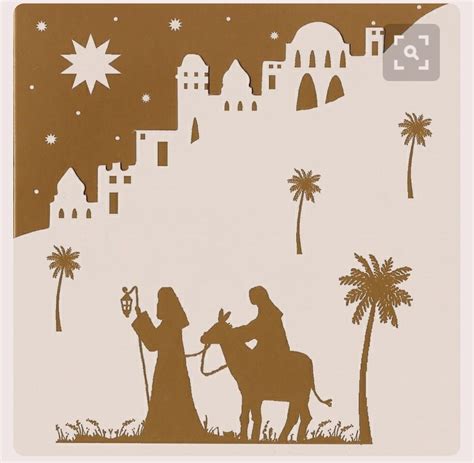 Bethlehem Silloette | Christmas art, Christmas cards, Christmas crafts