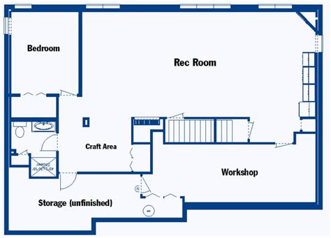 Basement Floor Plans | Blueprint Layout Design