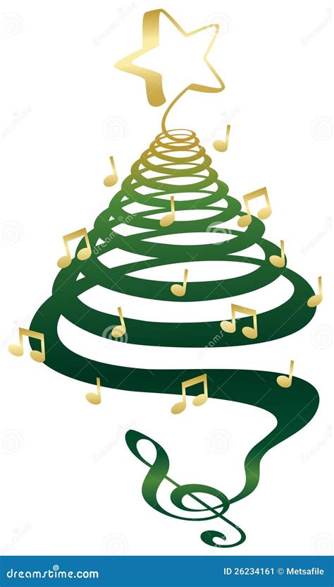 Musical Christmas Tree Stock Image - Image: 26234161