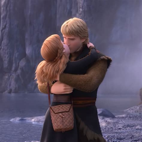 Kristoff And Anna Frozen Kiss