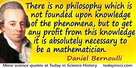 Daniel Bernoulli Quotes - 5 Science Quotes - Dictionary of Science ...