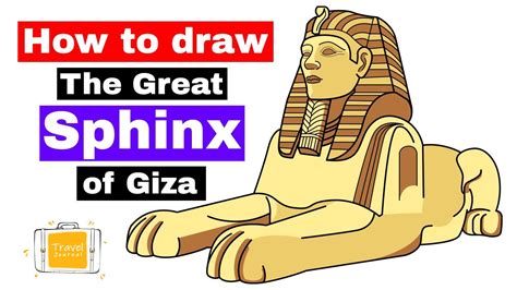 How to Draw The Great Sphinx step by step #drawingtutorial - YouTube