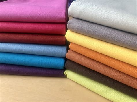 Plain Medium Weight Cotton Fabric For Dressmaking Curtains Light ...