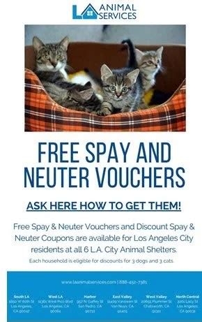 Free Spay and Neuter Vouchers Available - Lake Balboa Neighborhood Council