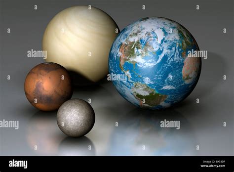 Terrestrial planets scale hi-res stock photography and images - Alamy