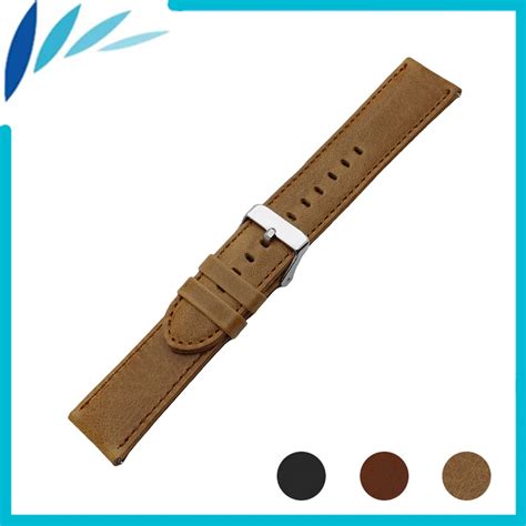 Genuine Leather Watch Band for Movado Watchband 22mm Men Women Quick ...