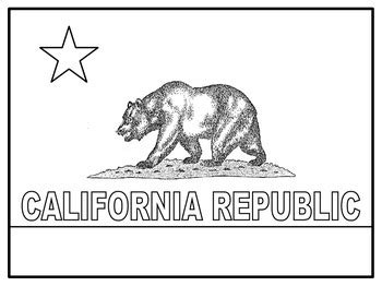 California State Flag {Coloring page} by Jessica's Resources | TPT