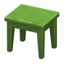 Wooden mini table - Green - None | Animal Crossing (ACNH) | Nookea