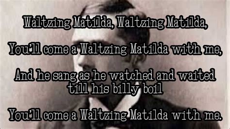 Waltzing Matilda Lyrics - YouTube