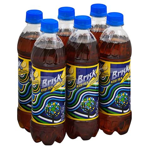 Brisk Iced Tea with Lemon Flavor .5 L Bottles - Shop Tea at H-E-B