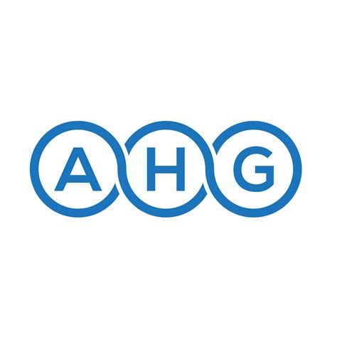 AHG letter logo design on white background. AHG creative initials letter logo concept. AHG ...