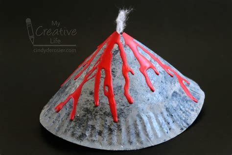 Paper Plate Volcano | Fun Family Crafts