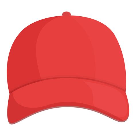 Red Cap Icon Cartoon Baseball Hat 16279459 Vector Art At Vecteezy ...