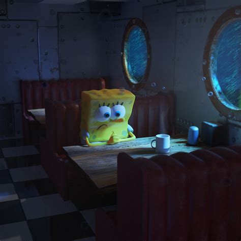 Spongebob Diner Scene : blender | Spongebob, The incredibles, Scene