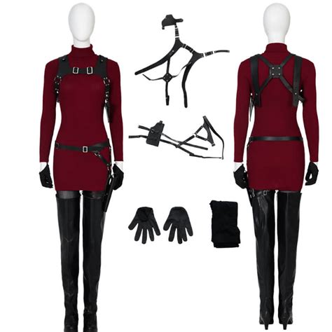 Ada Wong RE4 Remake Cosplay Ada Wong Outfit Halloween Carnival Suit – ACcosplay