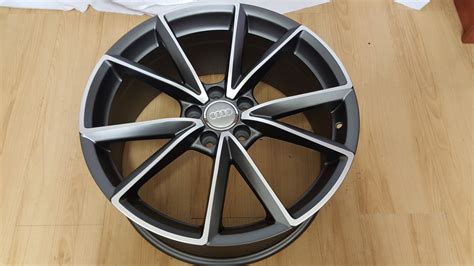 ALLOY WHEELS AUDI RS4 MODEL5477 19×8.5J ET45 5/112PCD MATT GREY POLISHED | Wheel Tech SA