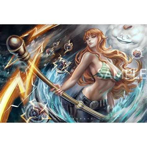 Jual POSTER Nami Thunderbolt Tempo - One Piece | Shopee Indonesia