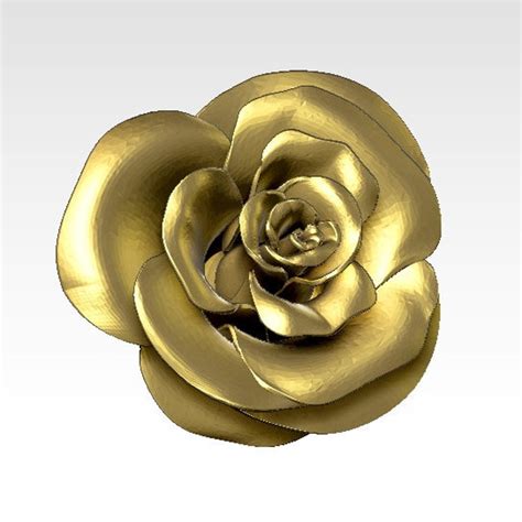 Rose in STL file format 3D model for cnc and printer | Etsy