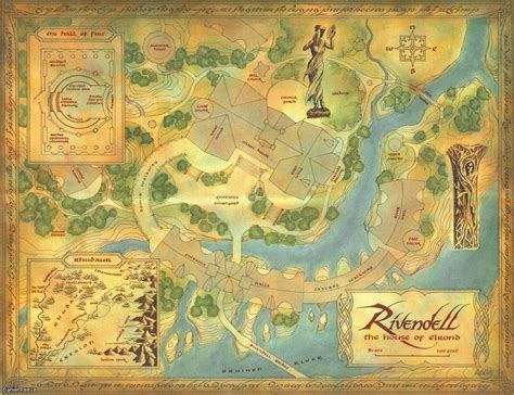 'Rivendell, the House of Elrond' by Daniel Reeve [1300x1000] : MapPorn ...