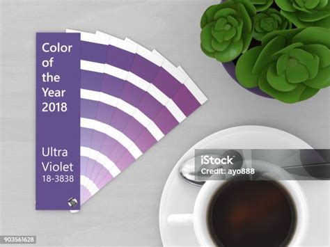 3d Render Of Ultraviolet Color Palette Guide Stock Photo - Download ...