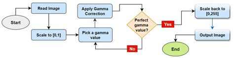 Gamma correction process. | Download Scientific Diagram