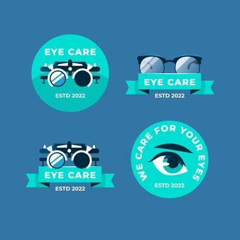 Free Vector | Hand drawn ophthalmologist labels template