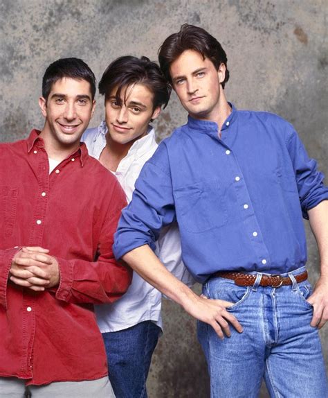 Ross, Joey and Chandler ‘Friends’ photoshoot, 1995 | Friends cast, Joey friends, Chandler friends